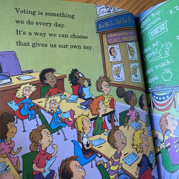 One Vote, Two Votes, I Vote, You Vote Dr. Seuss Book - Picture 3 of 7